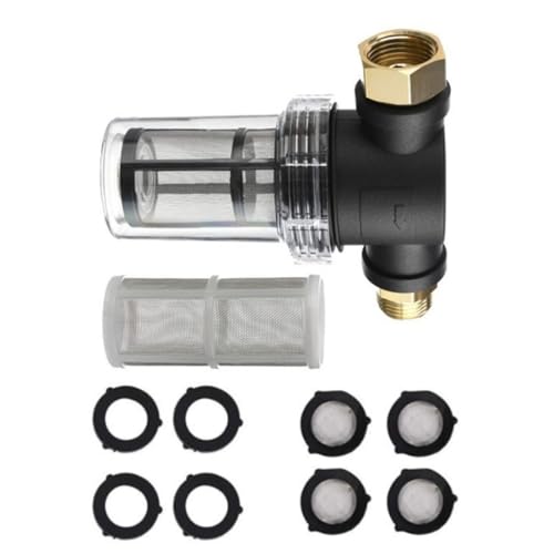 Metal Meshes Inline Wasserfilter für Hochdruckreiniger 3/4 Zoll Schlauchanschluss 40 100 Maschen Bildschirm Sediment Wassersieb von Lilinzhi