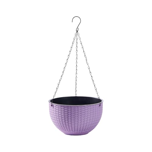 Rattan Stile Hängende Pflanzer Blumentöpfe Hängende Korb Für Innen Freien Pflanze Hausgarten Balkon Dekoration Moderner Innenkorb von Lilinzhi