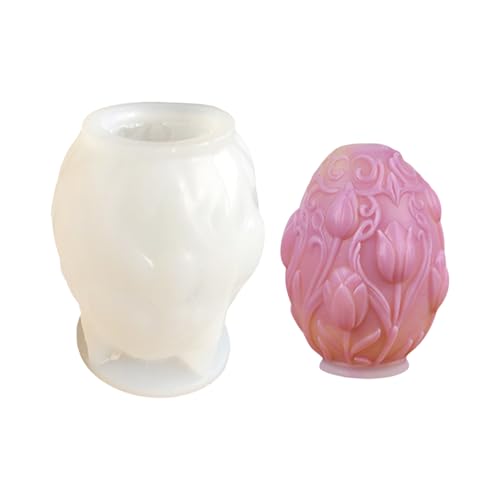 Tulpen Eierform Kerzenform Gussformen Silikonform Origination Plasters Osts Epoxidharz Guss Eierform Kerze Silikonformhandwerk Lieferungen von Lilinzhi