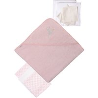 Liliput Erstausstattungspaket "Blume" 9-teilig mit saugfähigem Frottee-Kapuzenbadetuch von Liliput