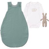 Liliput Erstausstattungspaket "Kleines Wunder" mit Body, Musselinschlafsack und Strick-Hasen von Liliput