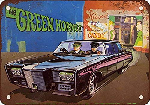 LilithCroft99 1967 The Green Hornet Metallschilder Vintage Retro Man Cave Garage Pub Shabby Chic Metall Blechschild von LilithCroft99