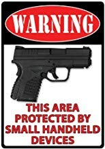 LilithCroft99 Warnschild mit Aufschrift "Warning This Area Protected by Handheld Devices", Metallschild aus Aluminium, dekoratives Metall-Blechschild LilithCroft99 Warnschild mit Aufschrift "Warning This Area Protected by Handheld Devices", Metallschild aus Aluminium, dekoratives Metall-Blechschild von LilithCroft99