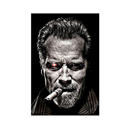 Arnold Schwarzenegger Leinwand-Poster, Schlafzimmerdekoration, Sport, Landschaft, Büro, Raumdekoration, Geschenk, 40 x 60 cm, ohne Rahmen-style1 von Lilizi