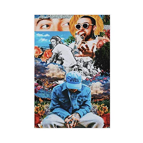 Poster auf Leinwand, Motiv: Rap-Sänger, Musikproduzent, Mac Miller 1, Wandkunstdruck, modernes Familienschlafzimmer, Dekoration, Poster, 30 x 45 cm, ohne Rahmen von Lilizi