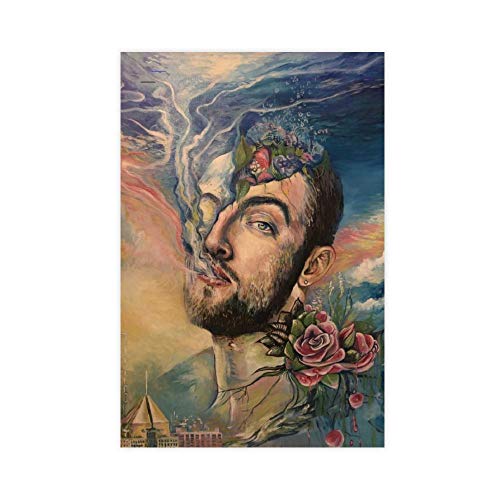 Rap Singer, Musikproduzent Mac Miller 16 Poster Dekorative Malerei Leinwand Wandkunst Wohnzimmer Poster Schlafzimmer Gemälde 50 x 75 cm Unframe-style1 von Lilizi