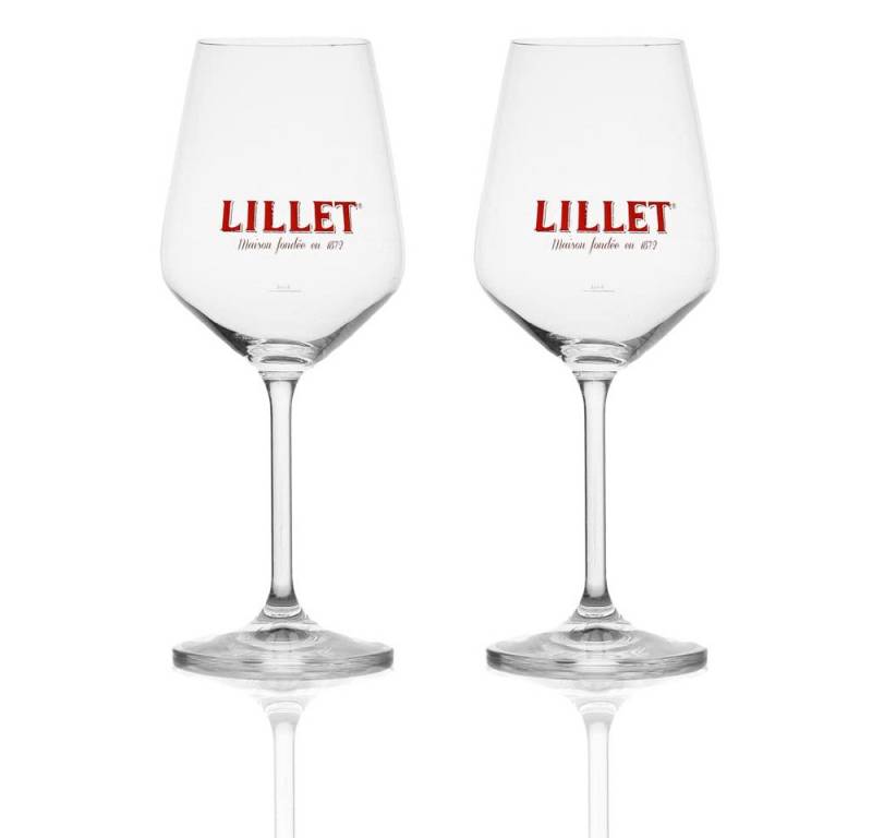 Lillet Gläser-Set Lillet – 2er Set Weingläser für Aperitifs & Spritz von Lillet