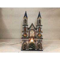 Abt 56 Alte Dreifaltigkeitskirche - Weihnachten in Der Stadt; Abteilung 56 Retired, Vintage Weihnachtsdorf Porzellan Beleuchtetes Haus, Dorfszene von LilliansCornerFinds