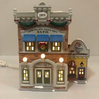 Abt. 56; Dorf-Polizeiwache; Snow Village Series, Abteilung 56 Retired-Vintage Weihnachtsdorf Beleuchtetes Haus, Miniatur Weihnachten von LilliansCornerFinds