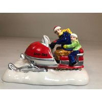 Dept 56- Sno-Jet Snowmobile- Snow Village Abteilung 56 Retired - Vintage Weihnachtsdorf Accessoire- Village Holiday Scene Decor von LilliansCornerFinds