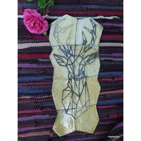 Keramikfliesen Mosaik Herr Des Waldes Fliesen Raku von LillyKram