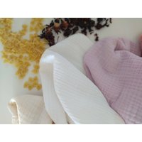 Dünnes Bio Küchentuch, Baumwollhandtuch, 3-Lagiges Musselin Geschirrtuch, Rustikal/Natürlich 42x64 cm Weich & Absorbierend von LillyMayDesign