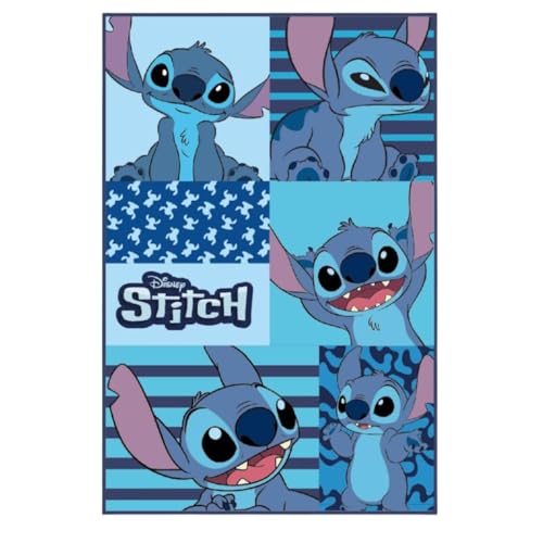 Lilo & Stitch Teppich blau 120 x 80 cm Wohnzimmer Schlafzimmer Kinderteppich von Lilo and Stitch