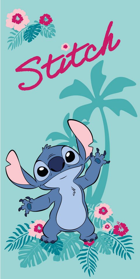 Lilo & Stitch Badetuch Lilo & Stich Frottee Badetuch Größe: 70 x 140 cm 100% Polyester, (1-St), 100% Polyester von Lilo & Stitch