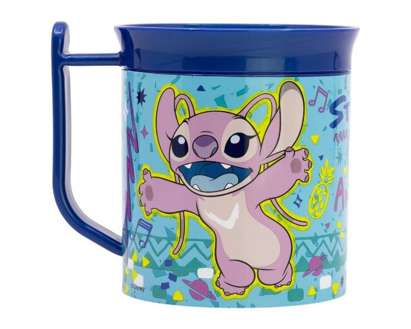 Lilo & Stitch Becher - Mikrowellengeeigneter Kunststoffbecher 400 ml – für Kinder, besonders leicht und praktisch von Lilo & Stitch