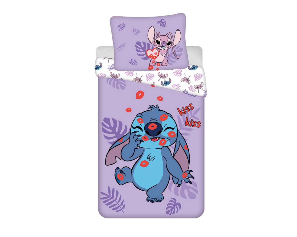 Lilo & Stitch Bettwäsche - Set 140x200 cm + 70x90 cm aus 100% Baumwolle mit Reißverschluss, Baumwolle, angenehm weiche Oberfläche Lilo & Stitch Bettwäsche - Set 140x200 cm + 70x90 cm aus 100% Baumwolle mit Reißverschluss, Baumwolle, angenehm weiche Oberfläche von Lilo & Stitch