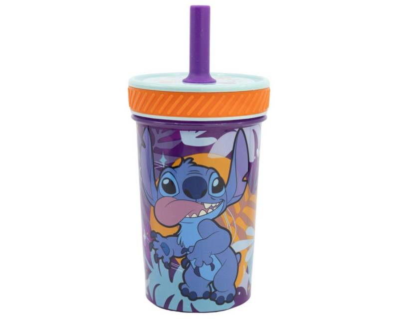 Lilo & Stitch Kinderbecher Trinkbecher PP 370 ml – Drop Safe Plastikbecher Kippsicher Becher von Lilo & Stitch