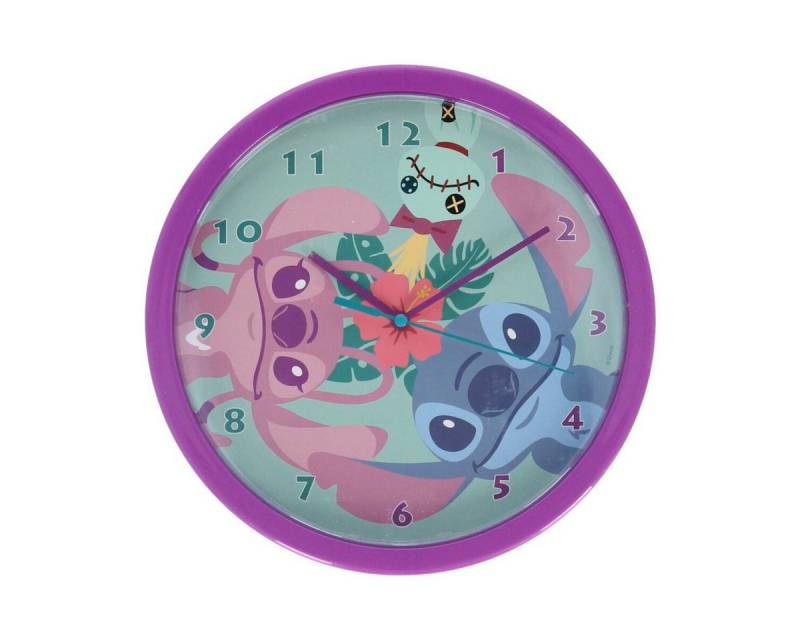Lilo & Stitch Wanduhr Lilo & Stitch Wanduhr – bunt & leise für Kinderzimmer von Lilo & Stitch