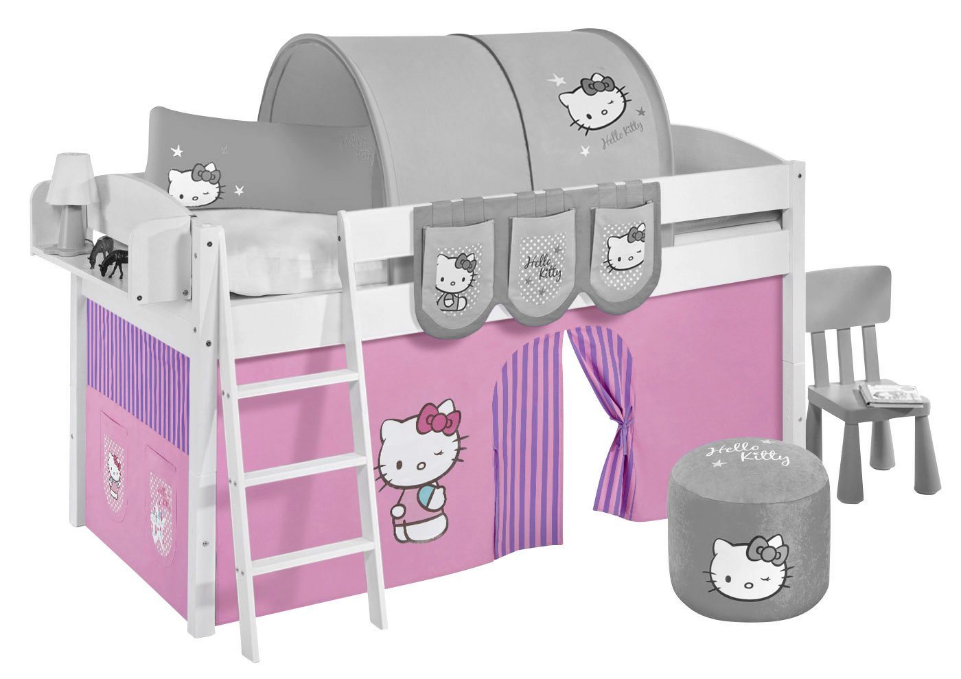 Bettvorhang HELLO KITTY Bettvorhang für Hochbett & Etagenbett, Lilokids von Lilokids