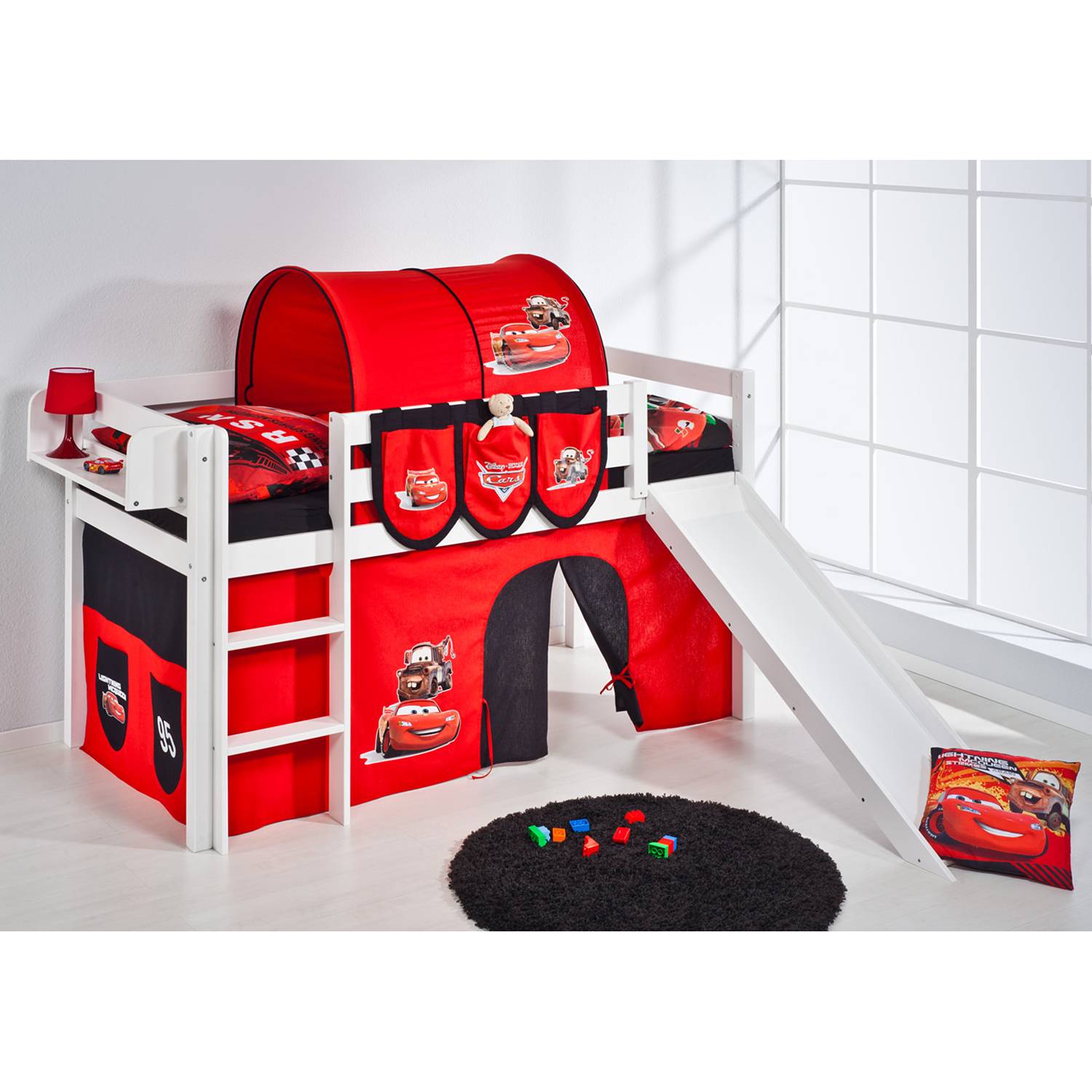 home24 Hochbett Disney Cars 90 x 200cm Weiß mit Rutsche/mit Leiter home24 Hochbett Disney Cars 90 x 200cm Weiß mit Rutsche/mit Leiter von home24
