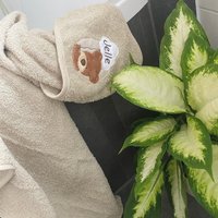 Bär Mit Wolke/Besticktes Handtuch Newborn Baby Handtuch von LilousDE