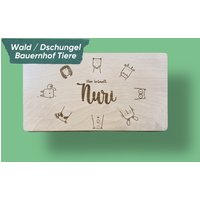 Wald Kinder Frühstücksbrett Personalisiert Junge/Mädchen Babygeschenk Mit Gravur Name Schneidebrett Geschenk Geburt Baby Kind Babyparty Wald Kinder Frühstücksbrett Personalisiert Junge/Mädchen Babygeschenk Mit Gravur Name Schneidebrett Geschenk Geburt Baby Kind Babyparty von LilousDE
