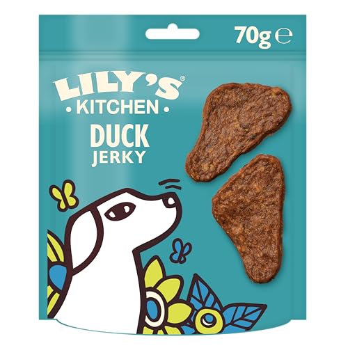 Lily’s Kitchen Mit natürlichen Zutaten hergestellt Leckerli-Packung für ausgewachsene Hunde, Leckere Mini-Trockenfleischstücke für kleine, mittlere, große Hunde 8 x 70g Lily’s Kitchen Mit natürlichen Zutaten hergestellt Leckerli-Packung für ausgewachsene Hunde, Leckere Mini-Trockenfleischstücke für kleine, mittlere, große Hunde 8 x 70g von Lily's Kitchen