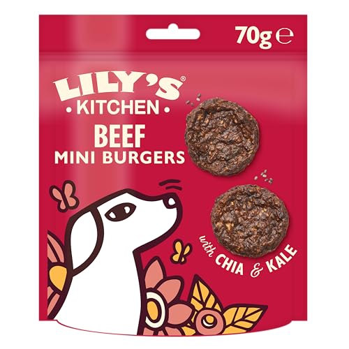 Lily’s Kitchen Mit natürlichen Zutaten hergestellt Leckerli - Packung für ausgewachsene Hunde Die allerbesten Mini-Fleischburger Getreidefreie Rezeptur 8 x 70g Lily’s Kitchen Mit natürlichen Zutaten hergestellt Leckerli - Packung für ausgewachsene Hunde Die allerbesten Mini-Fleischburger Getreidefreie Rezeptur 8 x 70g von Lily's Kitchen