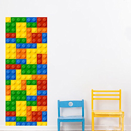 Lily&her Friends – DIY Türaufkleber Wandaufkleber Wandbild 3D Fototapete PVC wasserdicht ablösbar selbstklebend Aufkleber für Schlafzimmer Badezimmer Kinderzimmer Heimdekoration 77x200cm (Kinder Lego) Lily&her Friends – DIY Türaufkleber Wandaufkleber Wandbild 3D Fototapete PVC wasserdicht ablösbar selbstklebend Aufkleber für Schlafzimmer Badezimmer Kinderzimmer Heimdekoration 77x200cm (Kinder Lego) von Lily&her friends