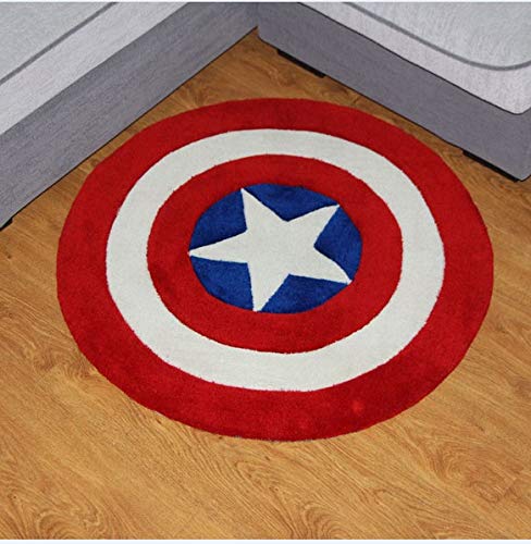 Lily&her Friends – Fashion Captain America Schlafzimmer Wohnzimmer Acryl Faser Baumwolle Tuch Rund Teppich Handgemachte Bodenmatte Matte,dick,Nicht Bedruckt,umweltfreundlich,saphirblau,Diameter: 70cm Lily&her Friends – Fashion Captain America Schlafzimmer Wohnzimmer Acryl Faser Baumwolle Tuch Rund Teppich Handgemachte Bodenmatte Matte,dick,Nicht Bedruckt,umweltfreundlich,saphirblau,Diameter: 70cm von Lily&her friends