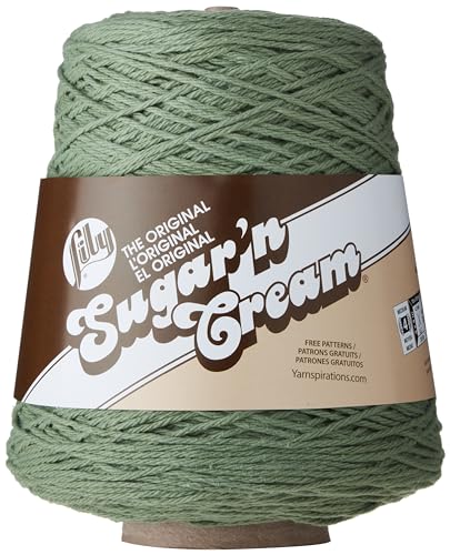 Lily Sugar N Cream Cones Sage Garn – 1 Packung mit 400 g – Baumwolle – #4 Medium – 700 Meter – Stricken, Häkeln und Basteln Lily Sugar N Cream Cones Sage Garn – 1 Packung mit 400 g – Baumwolle – #4 Medium – 700 Meter – Stricken, Häkeln und Basteln von Lily