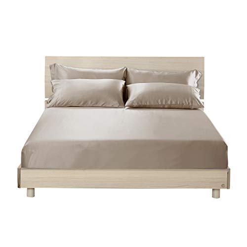 Bettwäsche Spannbettlaken Spannbetttuch 100% Seiden 19 Momme LILYSILK - Taupe 140x200x30cm Bettwäsche Spannbettlaken Spannbetttuch 100% Seiden 19 Momme LILYSILK - Taupe 140x200x30cm von LilySilk