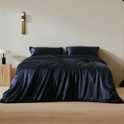 LILYSILK Seide Bettbezug 200x200cm Bettbezüge mit edlem Schlafkomfort in 100% Seide von 19 Momme,Navy Blau LILYSILK Seide Bettbezug 200x200cm Bettbezüge mit edlem Schlafkomfort in 100% Seide von 19 Momme,Navy Blau von LilySilk