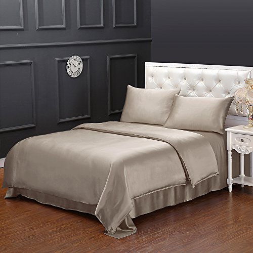 LilySilk Seide Bettbezug 155x220cm Bettbezüge mit edlem Schlafkomfort in 100% Seide von 19 Momme,Taupe LilySilk Seide Bettbezug 155x220cm Bettbezüge mit edlem Schlafkomfort in 100% Seide von 19 Momme,Taupe von LilySilk