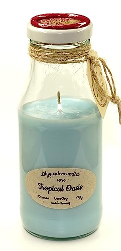 Lilygardencandles Duftkerze Tropical Oasis, 70+ Std. Brennzeit, CocoSoy Wachs von Lilygardencandles