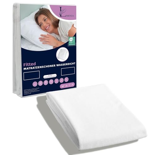 Limenda Matratzenschoner 120x200 2er Set (Rundum-Gummizug)- Inkontinenzunterlage waschbar, Matratzenschoner wasserdicht, wasserdichte Matratzenauflage, Nässeschutz von Limenda