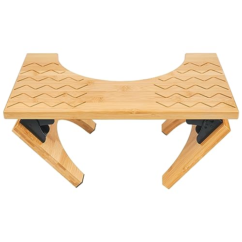 Toilettenhocker Erwachsene -Toilettenhocker Holz Klappbar - Klohocker Hilfe bei Hämorrhoiden, Verstopfung, Blähungen, Reizdarmsyndrom, Blähungen - gesunde Sitzhaltung auf Toilette von Limershow