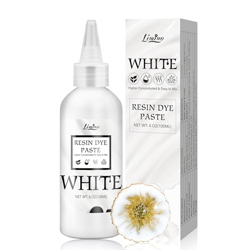 Weiß Epoxidharz Farbe - 100ml Konzentrierte UV Farbpaste für Ozean Wellen, Zellen, Schnürung - Epoxy Resin Pigment für Malerei, Kunstharz von Limino