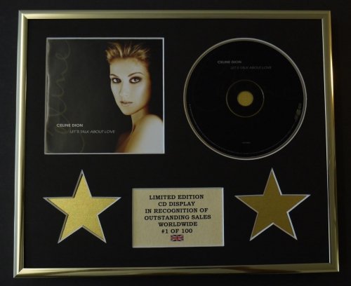 CELINE DION/CD DISPLAY/LIMITED EDITION/COA/LET'S TALK ABOUT LOVE von Limited Edition Cd Display