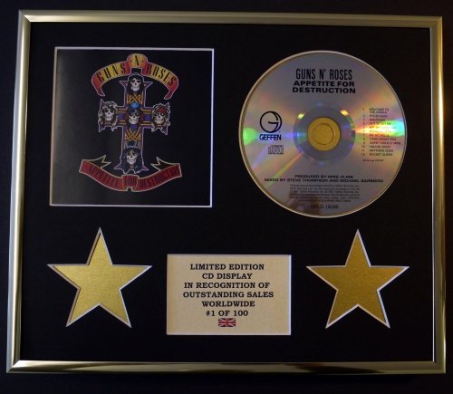 GUNS N' ROSES/CD DISPLAY/LIMITED EDITION/COA/APPETITE FOR DESTRUCTION von Limited Edition Cd Display