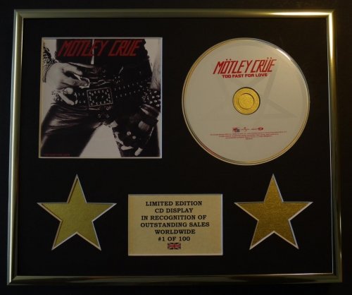 MOTLEY CRUE/CD DISPLAY/LIMITED EDITION/COA/TOO FAST FOR LOVE von Limited Edition Cd Display