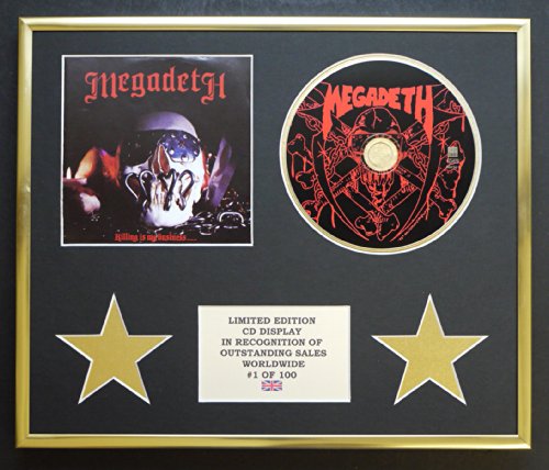 Megadeth/CD-Display, limitierte Auflage/COA/KILLING IS MY BUSINESS von Limited Edition Cd Display
