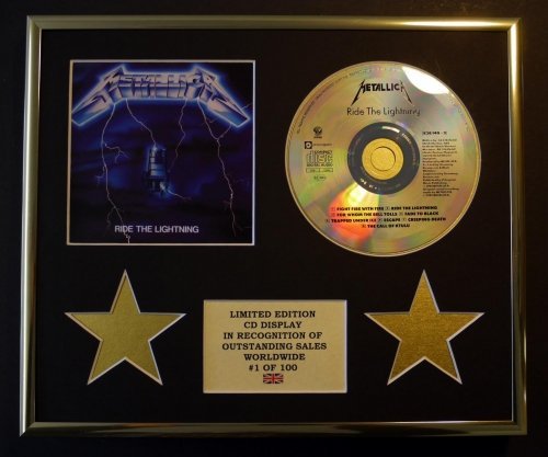 Metallic/CD Display/Limited Edition/COA/Ride The Lightning von Limited Edition Cd Display