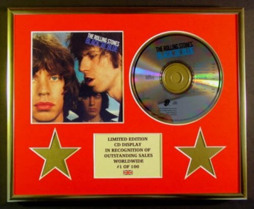 The Rolling Stones CD-Display, limitierte Auflage, Schwarz und Blau von Everythingcollectible