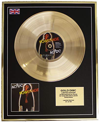 AC/DC/Cd Gold Disc Record Limited Edition/Power von Limited Edition Cd Gold Disc