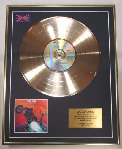 Meat Laaf/CD Gold Disc Schallplatte Limited Edition/Fledermaus Out of Hell von Everythingcollectible