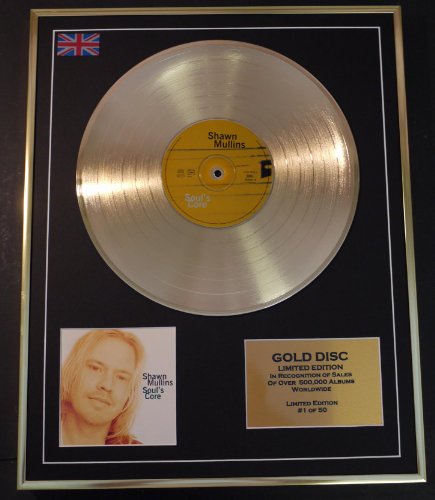 Shawn Mullins/Ltd. Edition CD GOLD DISC/RECORD/SOUL'S CORE von Limited Edition Cd Gold Disc