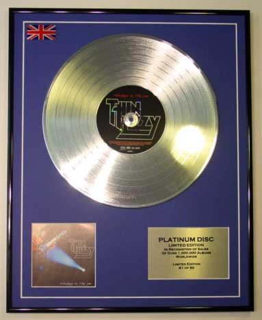 Thin Lizzy/LTD Edition CD Platin Scheiben/Whiskey im Glas von Limited Edition Cd Platinum Disc
