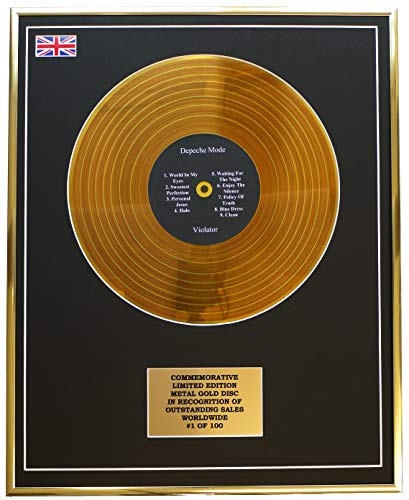Depeche Mode – Violator Metall Gold Record Display Memorative LTD Edition Depeche Mode – Violator Metall Gold Record Display Memorative LTD Edition von Limited Edition Metal Gold Disc