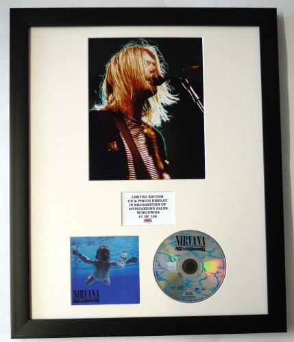 NIRVANA/Darstellung mit Foto und CD | Limited Edition des Albums NEVERMIND von Everythingcollectible